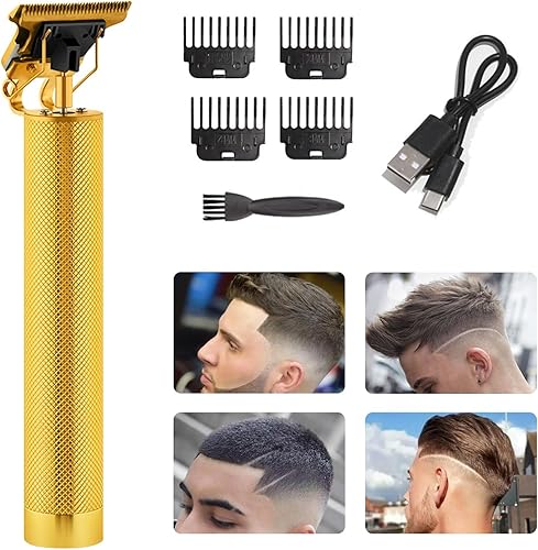 Cortadora de pelo profesional para hombres, kit de corte de pelo eléctrico, recortadora de pelo, aseo impermeable, recargable, corte de corte,
