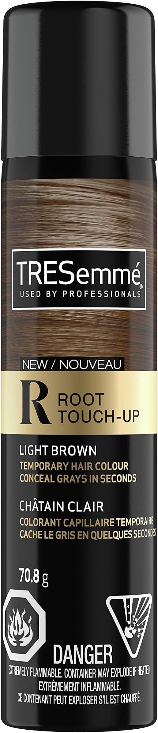 TRESemme Root TouchUp Hair Spray conceals greys in seconds for light