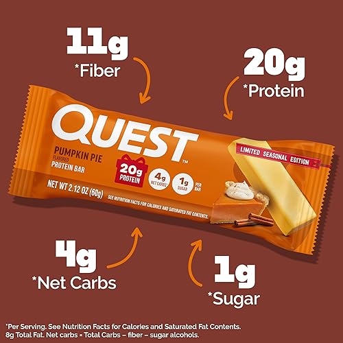 Vista 27 de Quest Nutrition - Alto contenido en proteínas, bajo en carbohidratos, sin gluten, apto para ceto, 12