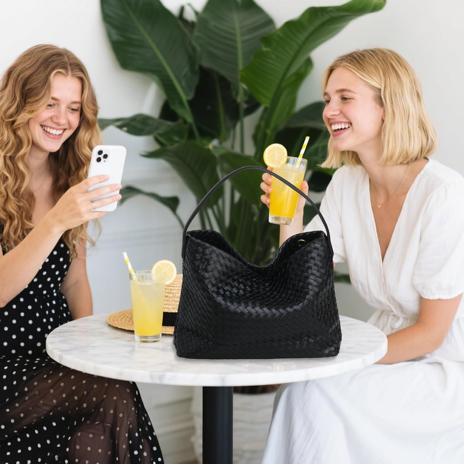 Slouchy Suede Woven Hobo Bags Shoulder Bag for Women Suede Hobo Bag Tote Elegant Handbag Satchel for Work Travel - Image 7