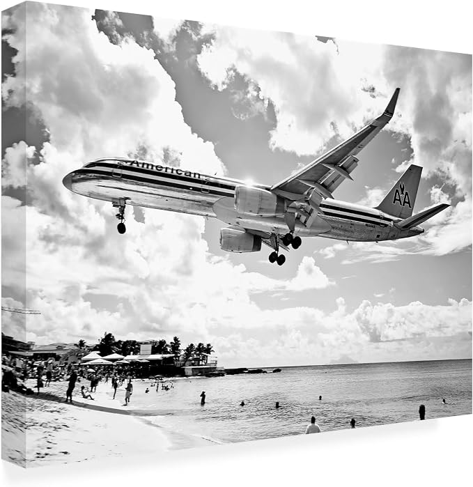 Trademark Fine Art Preston American Airliner Canvas 18×24