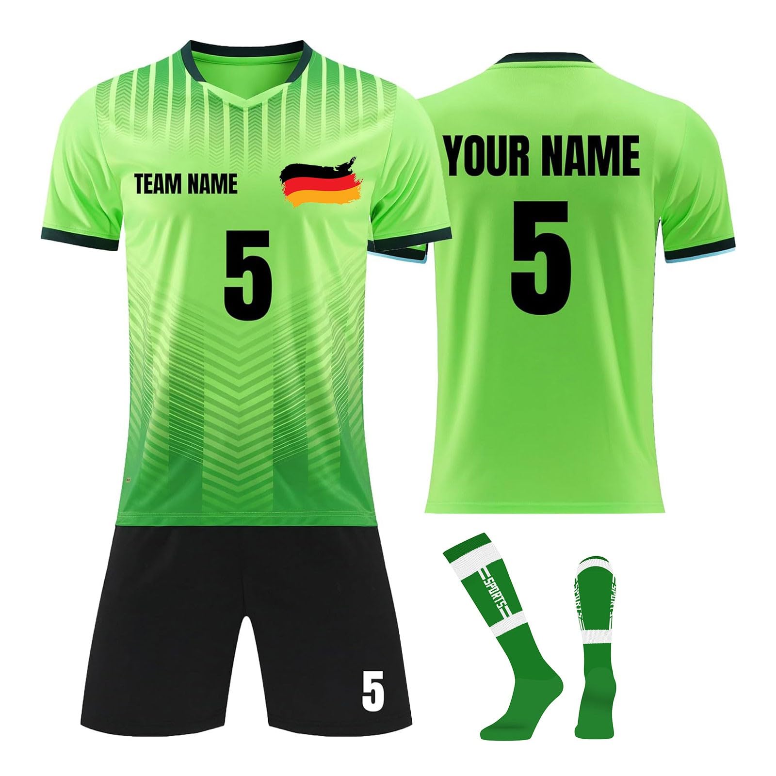 Custompersonalised Football Kit For Kids Boys Football Jersey
