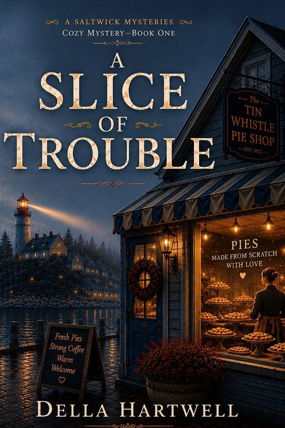 A Slice of Trouble: A Saltwick Mysteries Cozy Mystery - Book One (1)