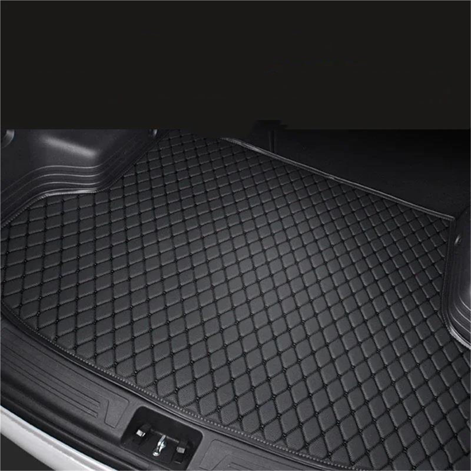 BDDXWSM Trunk liner Car Trunk Floor Mat For Honda For Jazz 2008-2013 Trunk Storage Cabinets Cargo Liner Carpet Auto Interior Trunk Mats auto trunk mat(BLACK)