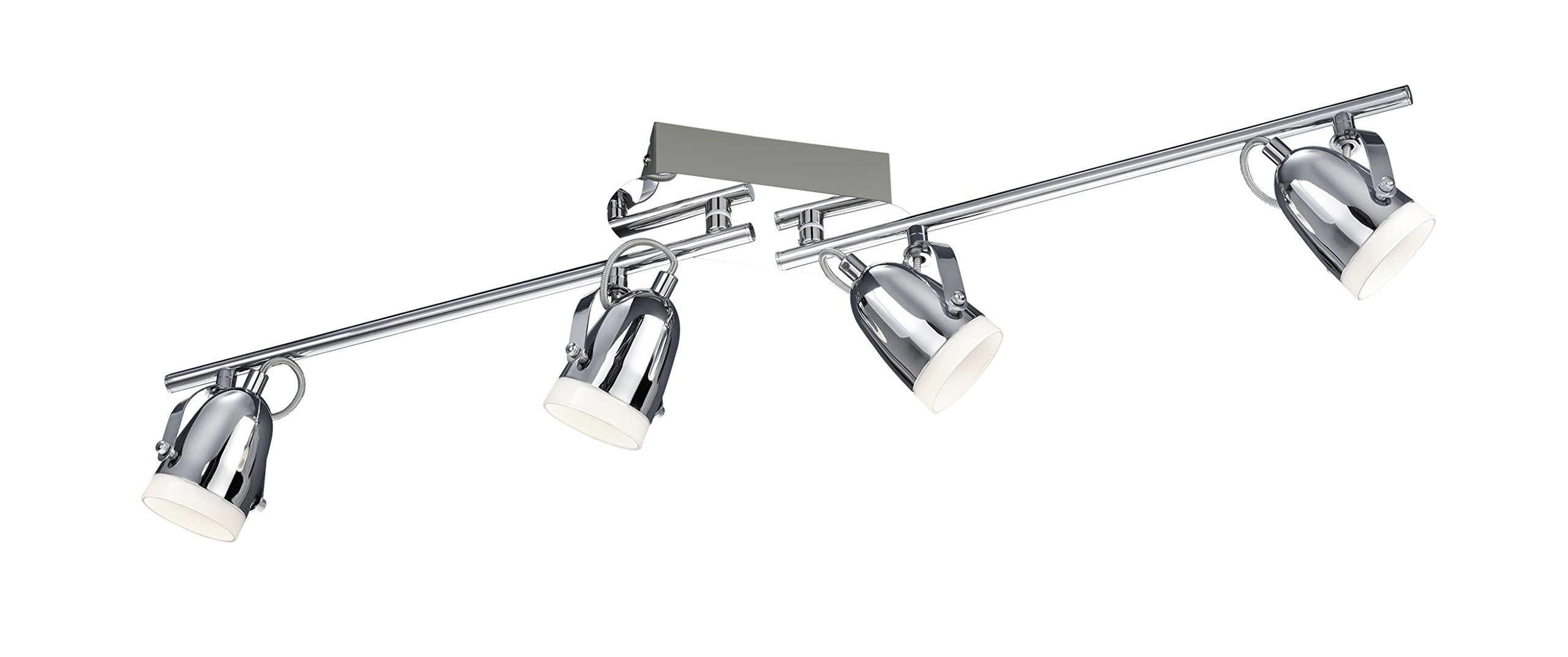 Trio Leuchten Szyna LED chromowana, szkło opal białe błyszczące 878710406