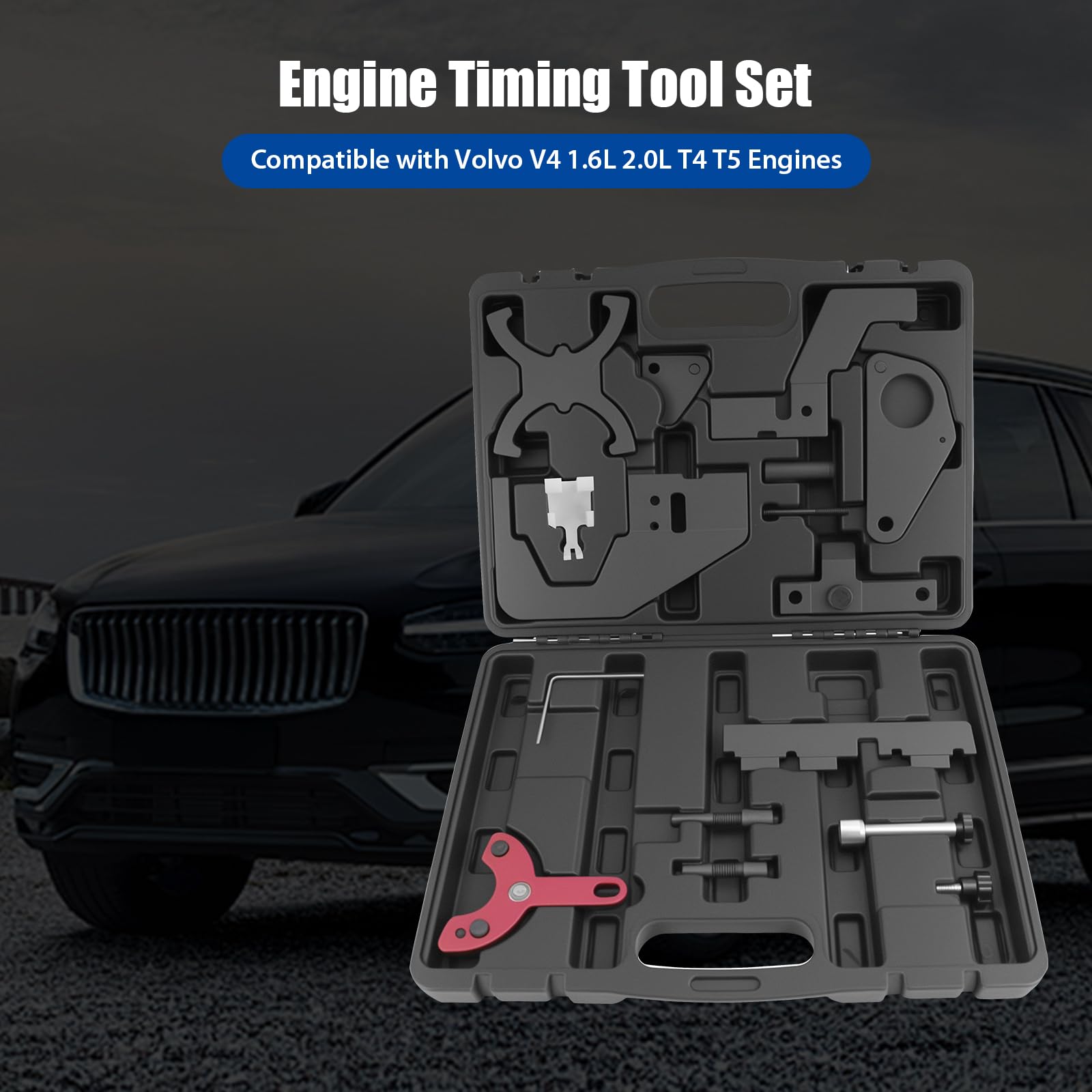 JAOGAUS Outil de Calage Moteur, Outils de Réglage D'alignement d'arbre à Cames, Compatibles avec Ford 1.5 1.6 2.0 2.3 1.6 Ti-Vct 1.5 1.6 VVT Ecoboost