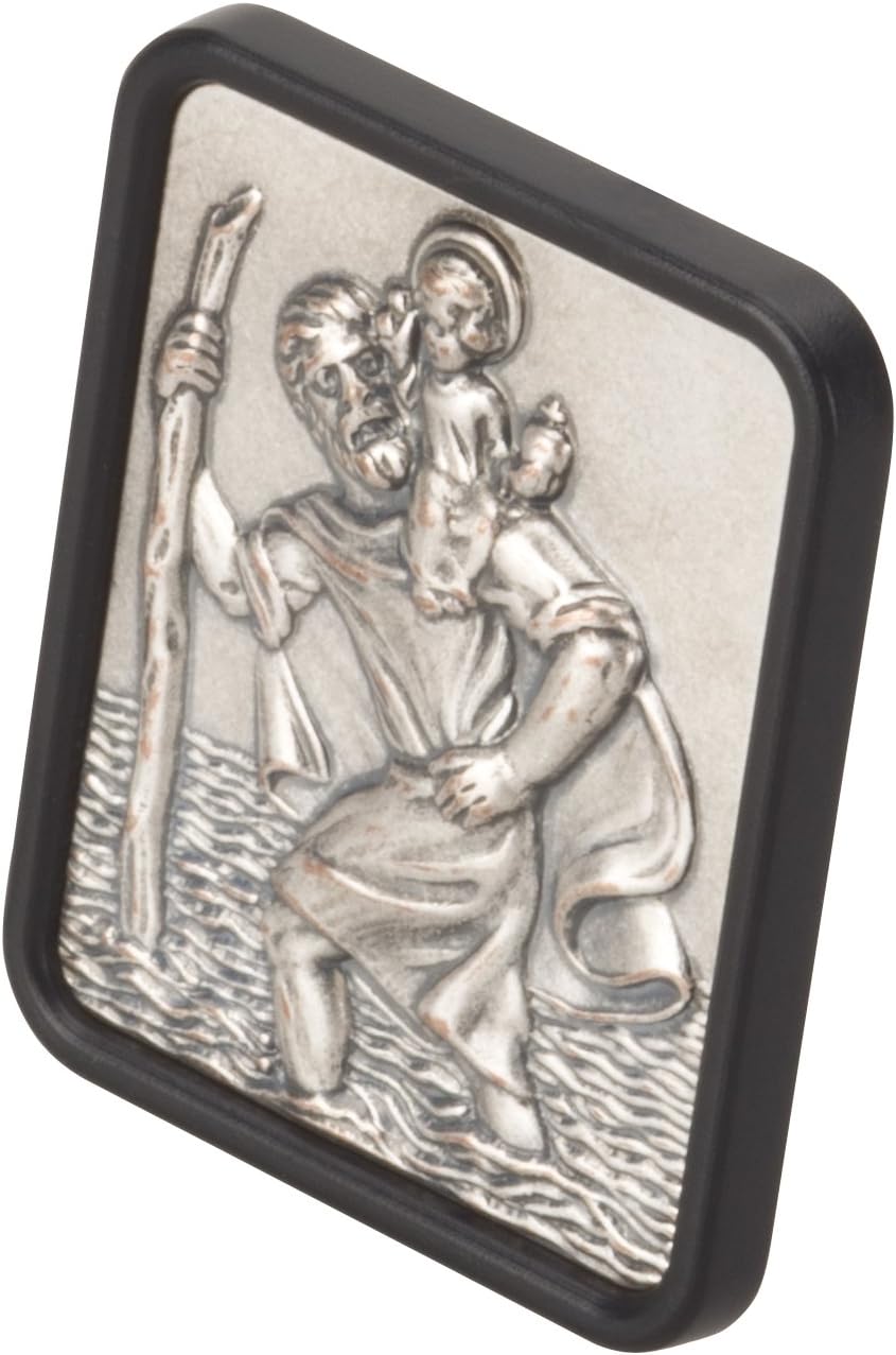 10210401 Self-Adhesive St. Christopherus Badge, Silver