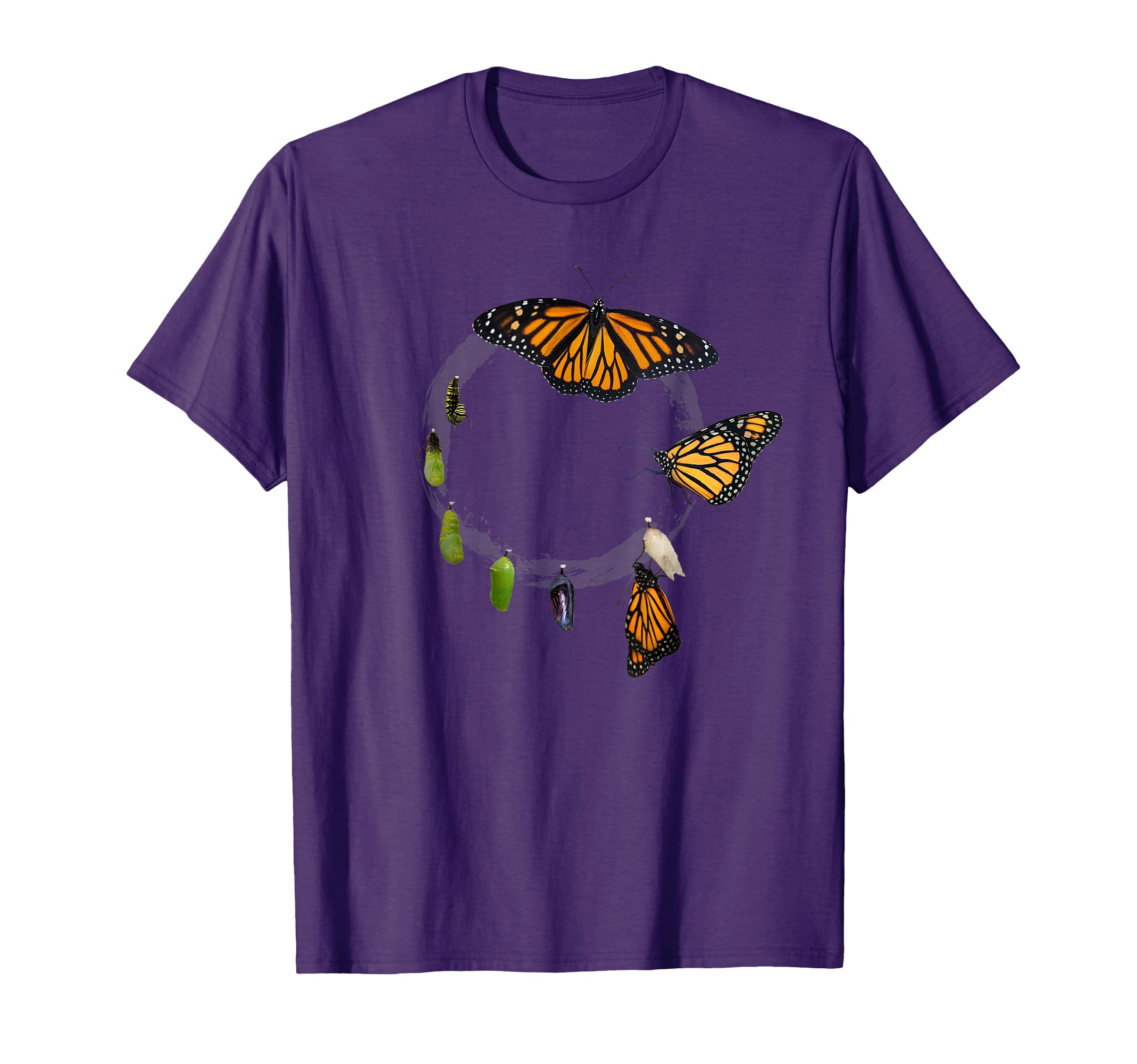 Monarch Butterfly Chrysalis Cycle Nature Lover Gift T-Shirt