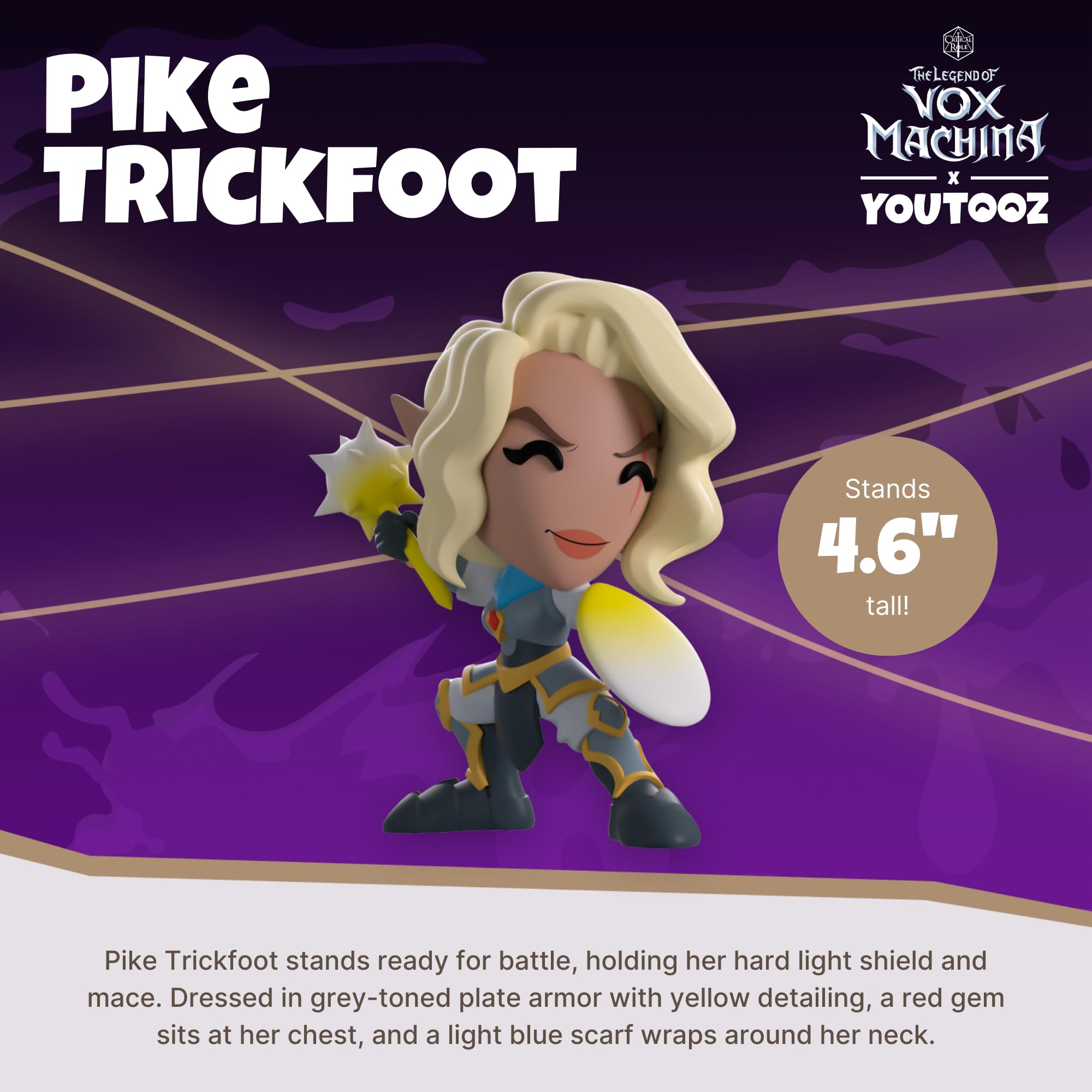 Youtooz Pike Trickfoot - Figura in vinile da 11,7 cm - Pike Trickfoot ROM The Legend of Vox Machina