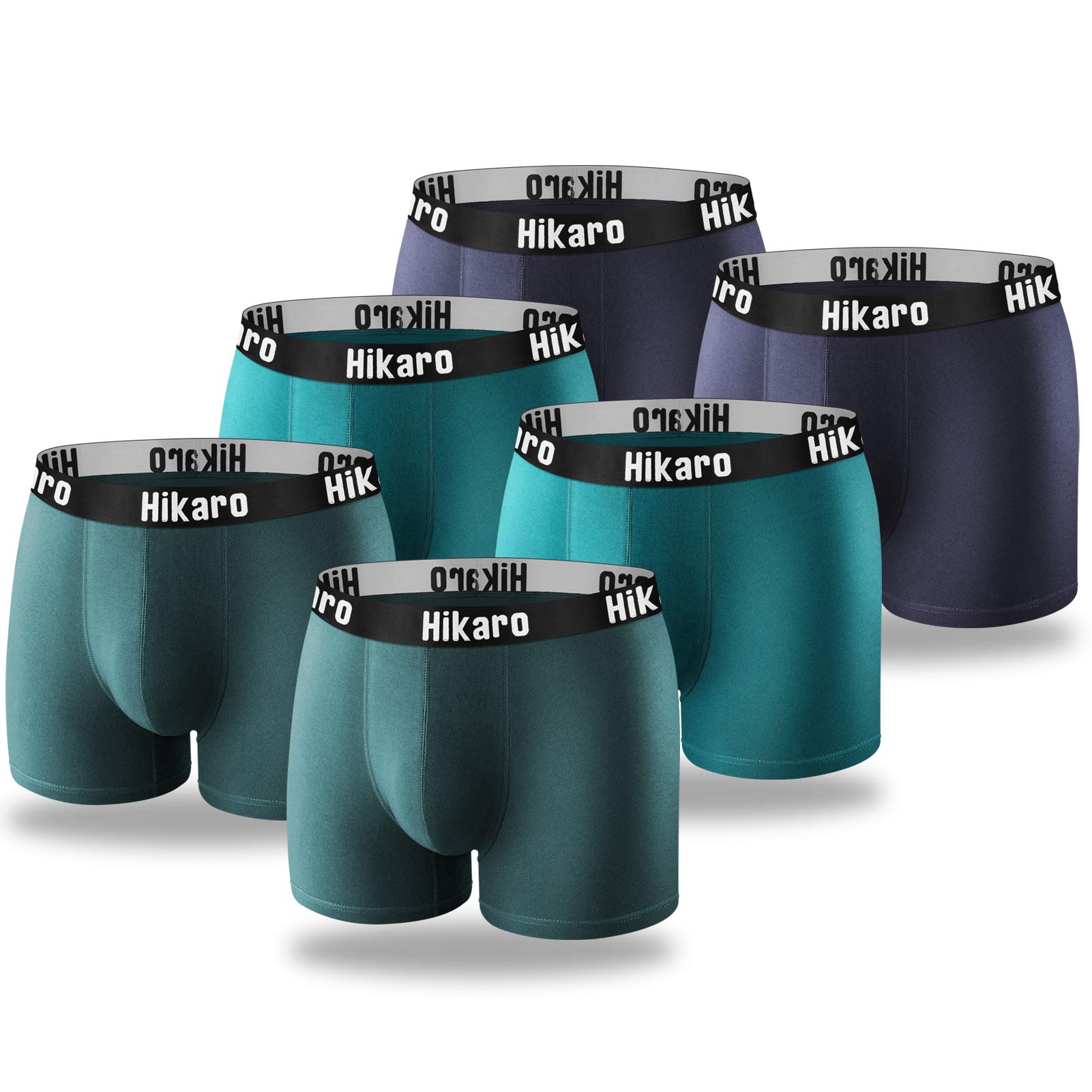 Boxer Shorts Men's Fitted Boxer Sports Trunks 6 Pack Underwear for Men Soft Cotton Boxer Briefs Breathable, Soft, Quick Dry