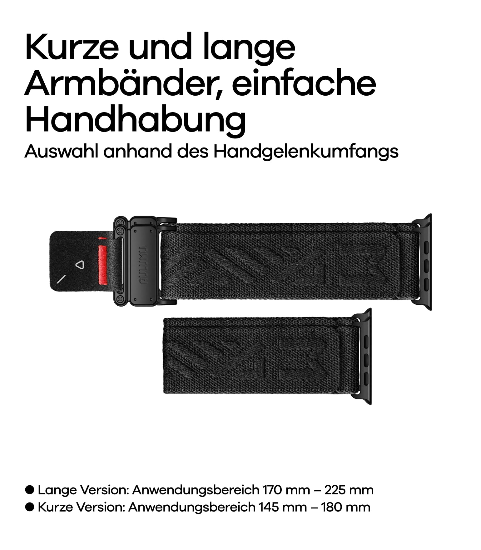 Aulumu C03 Magnetic Armband für Apple Watch Ultra 3/2/1 Nylon Sport Armbänder 49mm 46mm 45mm 44mm mit Titan-Schnalle Uhrenarmband für iWatch Ultra 3 2 1 SE Series 11 10 9 8 7 6 5 4 3 Herren