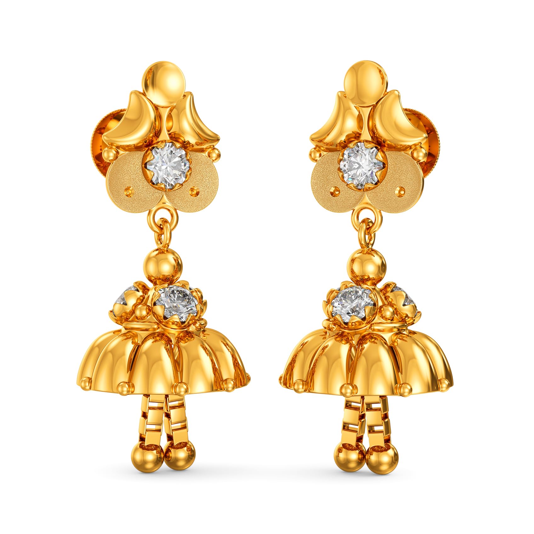 Joyalukkas 22K 916 Purity Golden Bloom Jhumka for Women (B0CZTVH66K) Amazon Price History, Amazon Price Tracker
