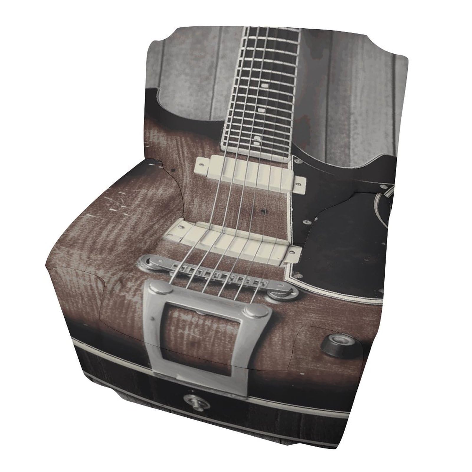 Housse de canapé extensible guitare vintage housse de canapé inclinable pour animal