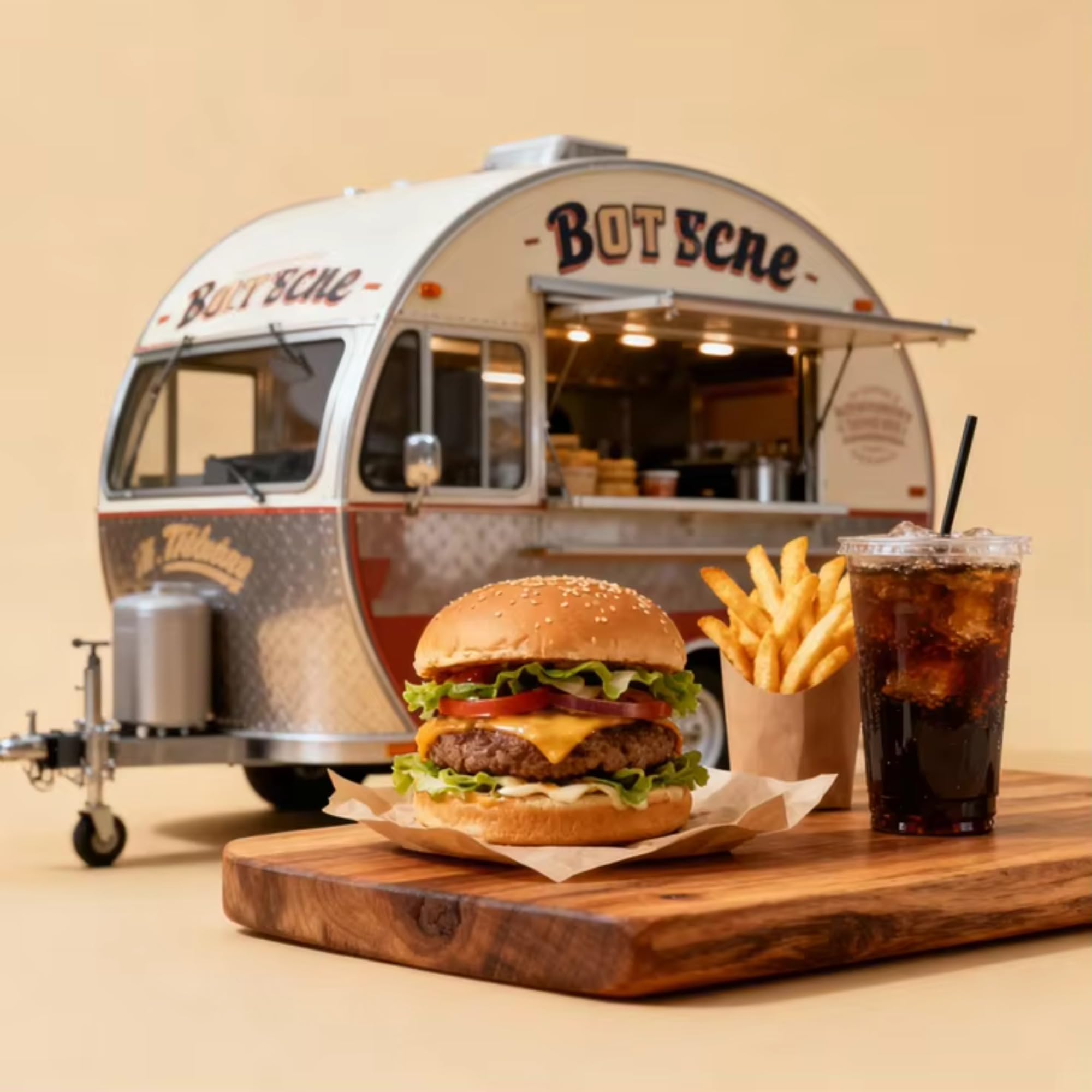 Festiwal Food Truck Przyczepa Mobilna Kuchnia Event Service Unit