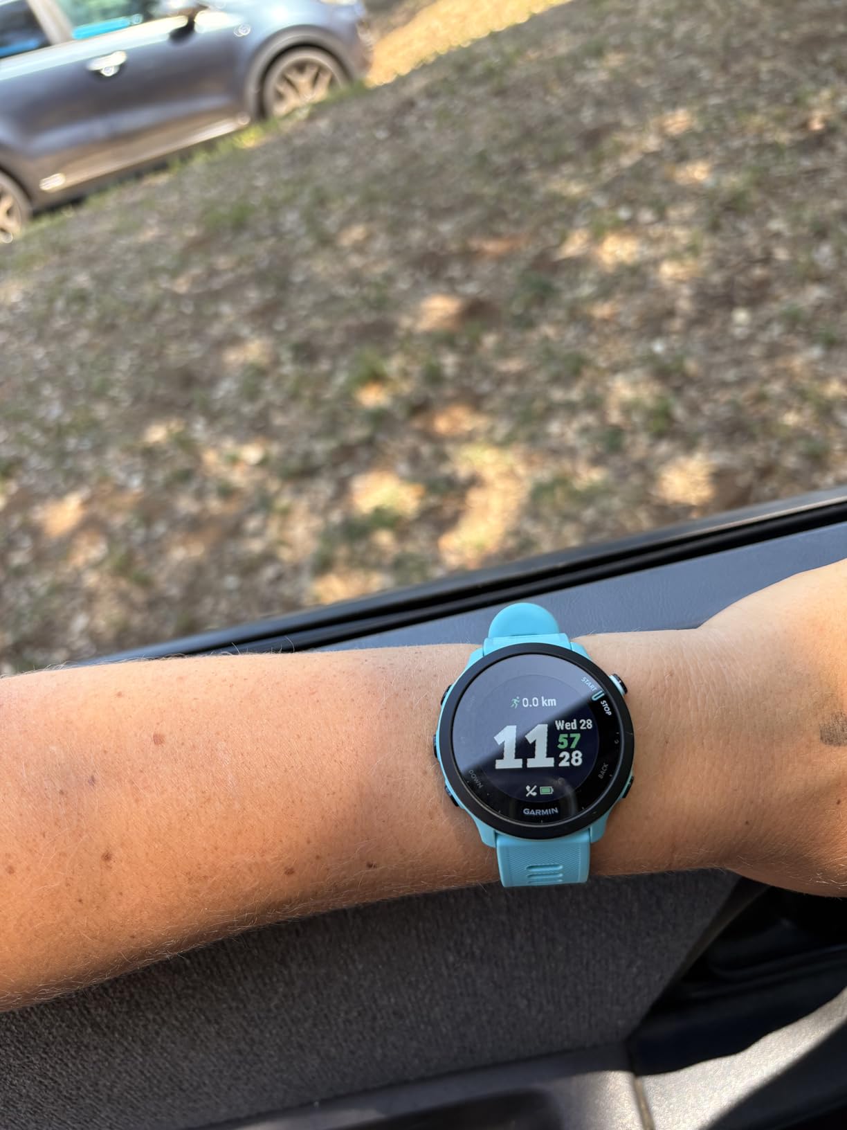 Garmin Forerunner 55, Aqua, Fitness GPS Smartwatch for Runners