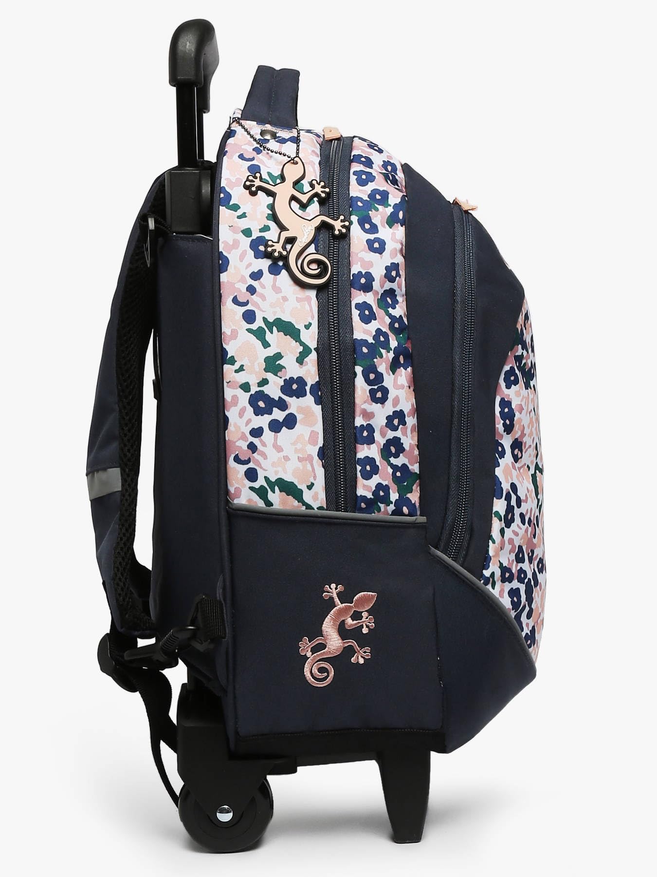 Cameleon Sac à dos scolaire à roulettes Bleu enfant Ligne Actual Intérieur 2 compartiments. Idéal pour l'école primaire : Du CP au CE2. Pour fille et garçon