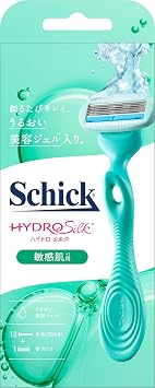 Chic Schick HydroSilk Sensitive Skin Holder with blade + 1 replacement blade
