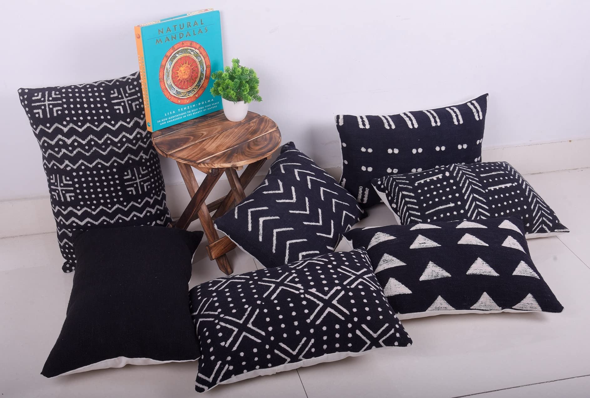 Stylo Culture Bohème Housse De Coussin Pour Salon 40 X 40 Cm Polydupion Rouge Patchwork De Brocart Floral Carré Fermeture Éclair 16x16 Inch Décoratif