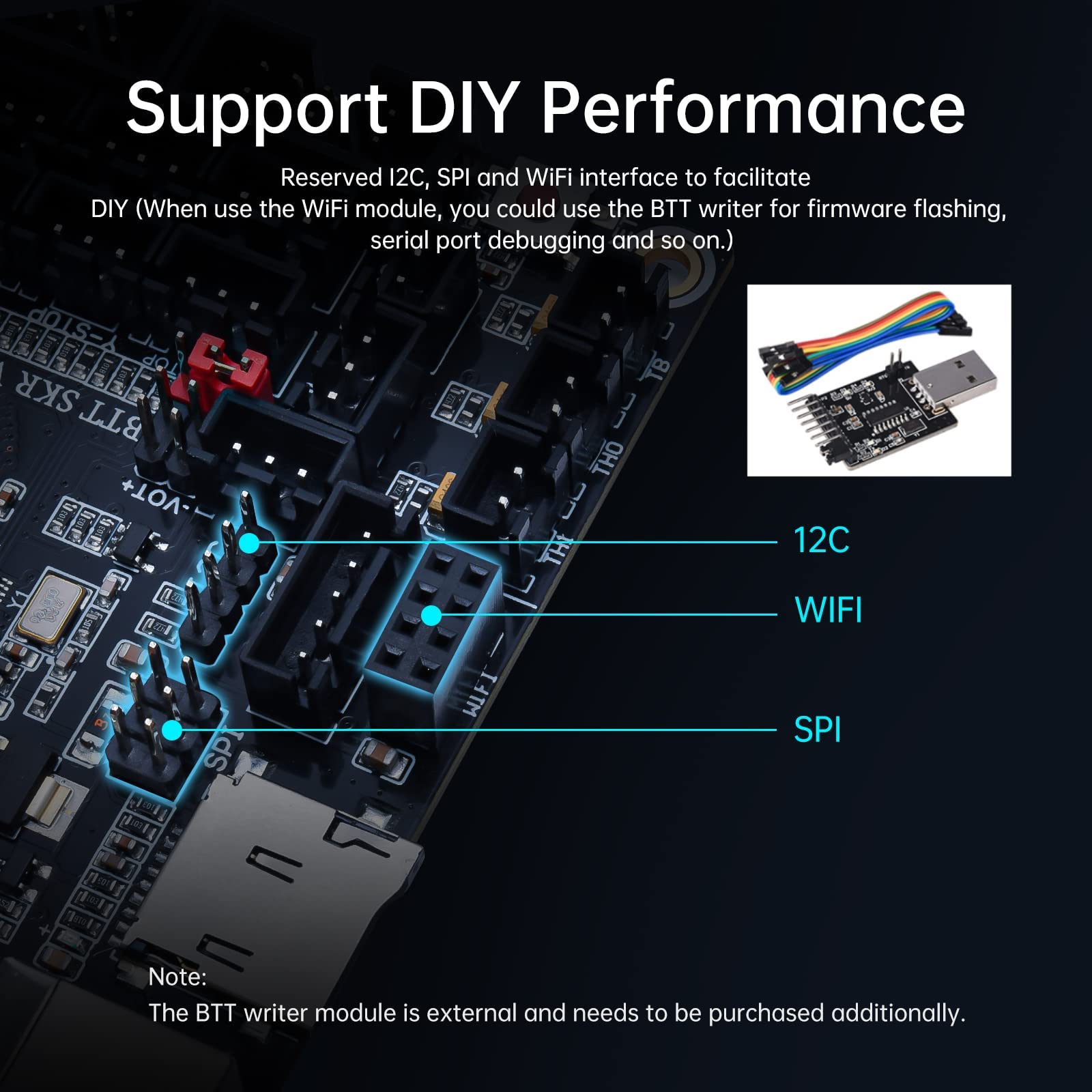 BIGTRETECH SKR V1.4 Turbo 32bit scheda controller per stampante 3D compatibile con 12864LCD/TFT24 supporto 8825/TMC2208/Tmc2130