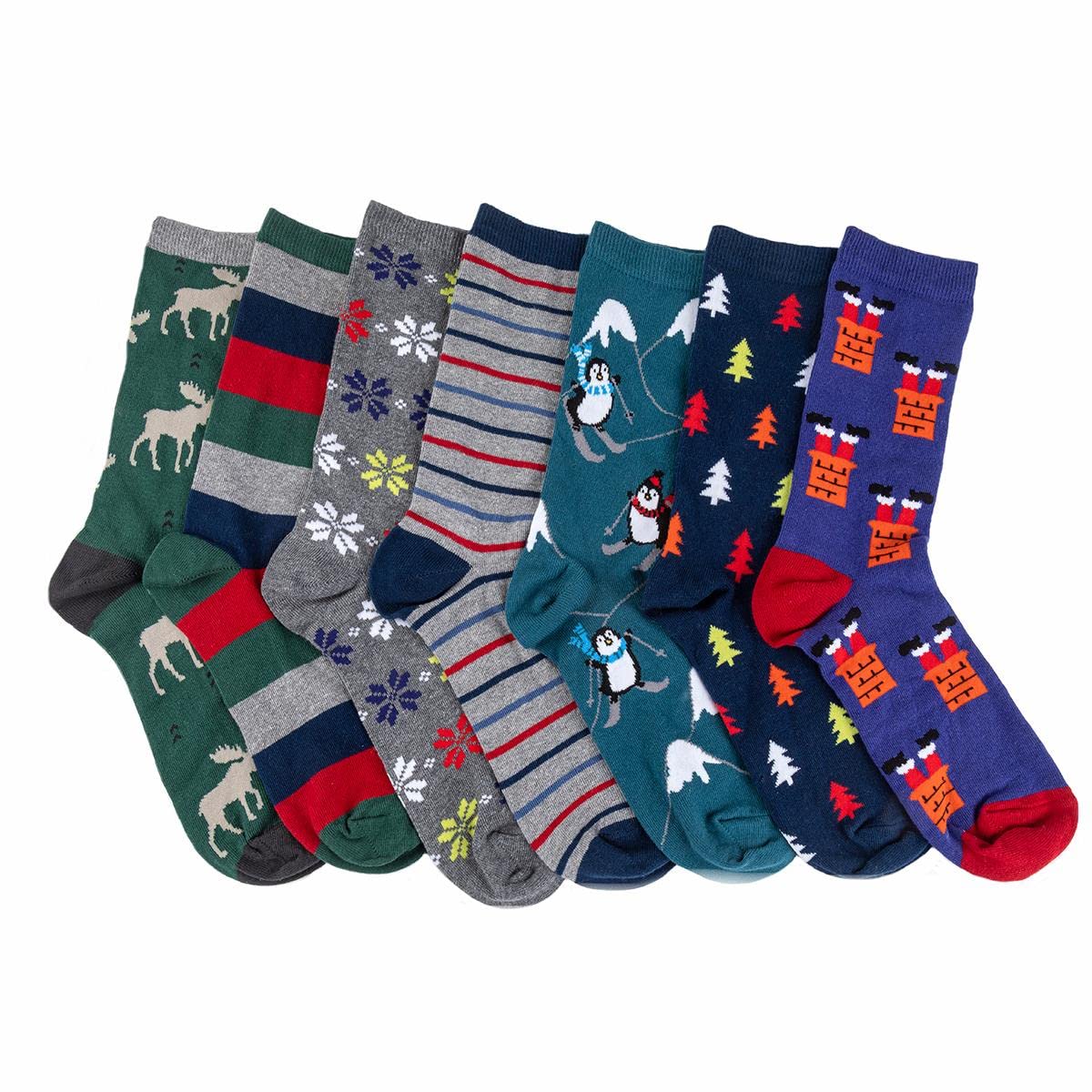 Totes Men's Novelty 7 Days Of The Week Ankle Socks
