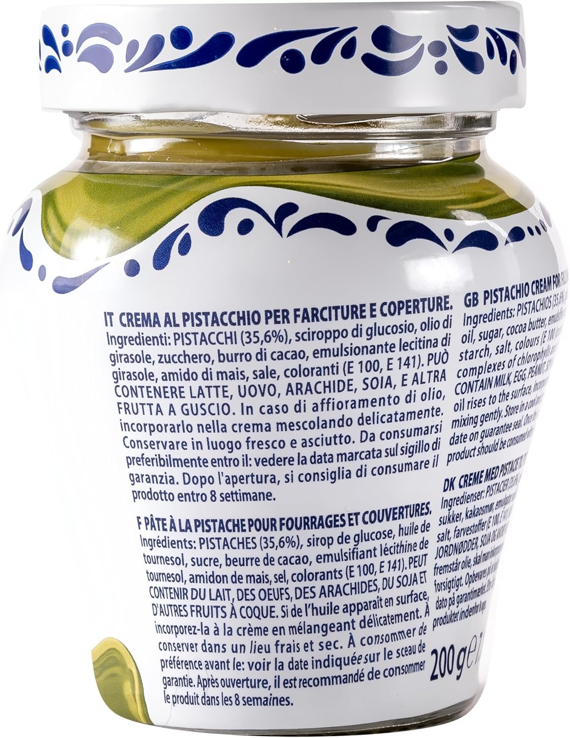 Italian Gourmet Fabbri Crème de Pistache 3 x 200 g – Pâte à Tartiner Gourmande, Texture Onctueuse, Idéale Desserts, Crêpes & Pâtisserie, Sans Gluten + Italian Gourmet Polpa
