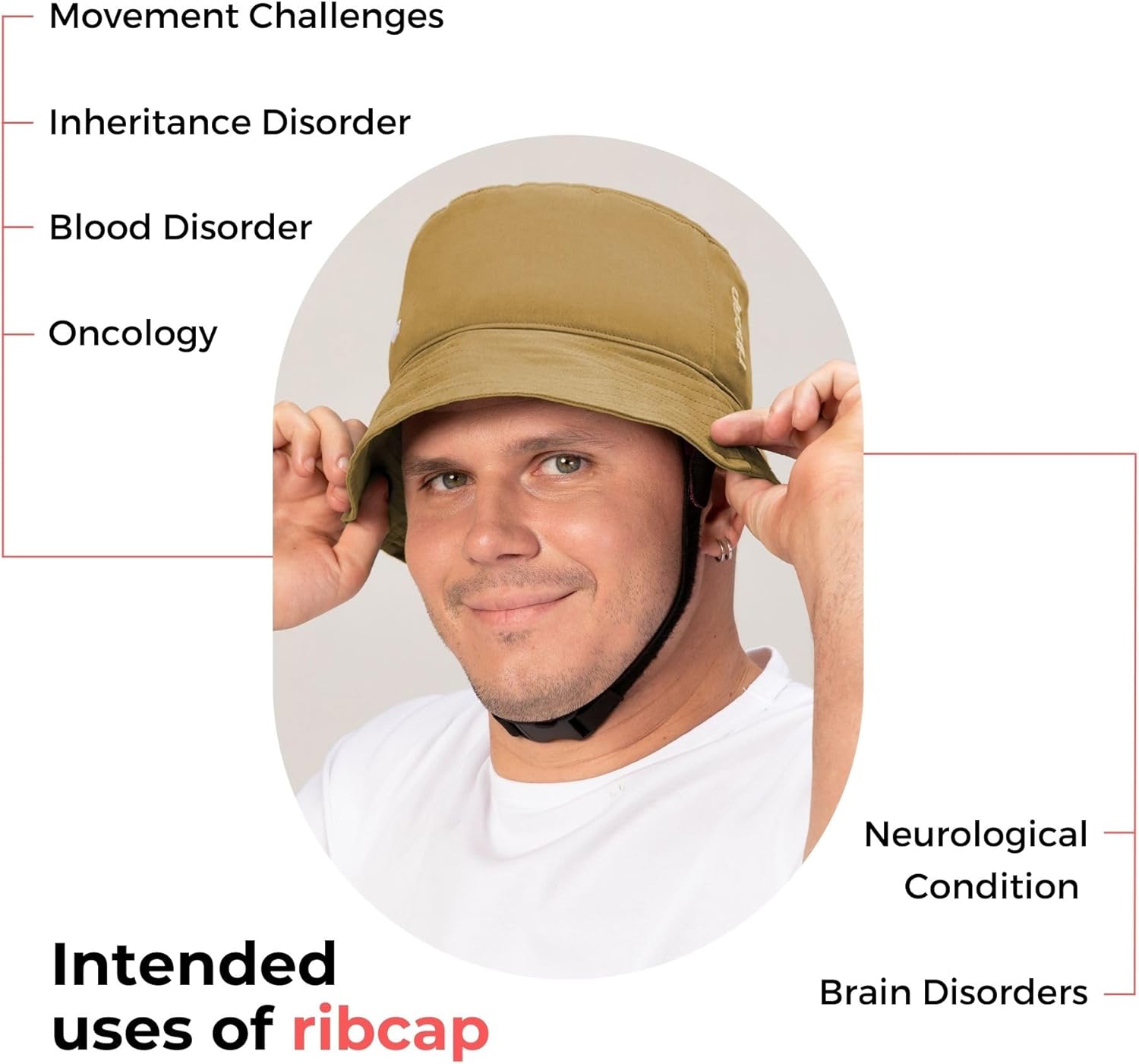 Ribcap Billie Medical Grade Protective Helmet | Soft Hat for Epilepsy | Protective Helmet for Seizures