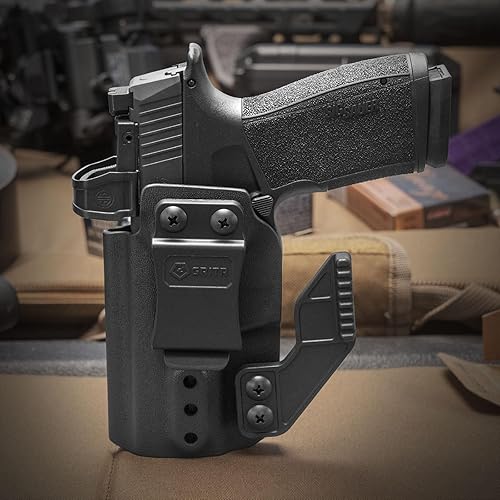 Miniatura 6 de GRITR IWB Kydex - Funda para pistola Sig Sauer P365-XMACRO para mano derechaizquierda, corte óptico, garra de ocultación, parte inferior abierta,