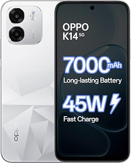 OPPO K14 5G (Prism White, 256 GB) (8 GB RAM)