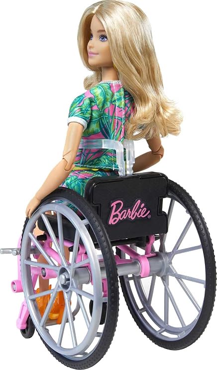 Mattel - Barbie Wheelchair Doll and Accessory, Long Blonde Hair