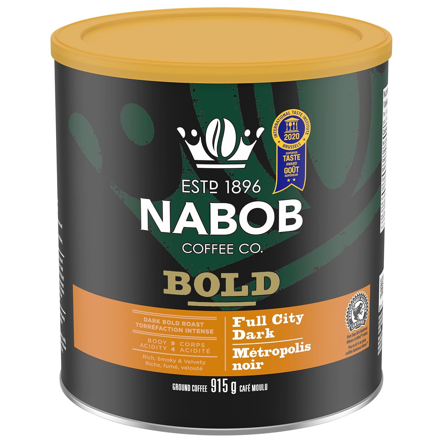 NABOB Full City Dark Ground Coffee, 915g/32.27 Ounces Pack of 6 {Imported from Canada}