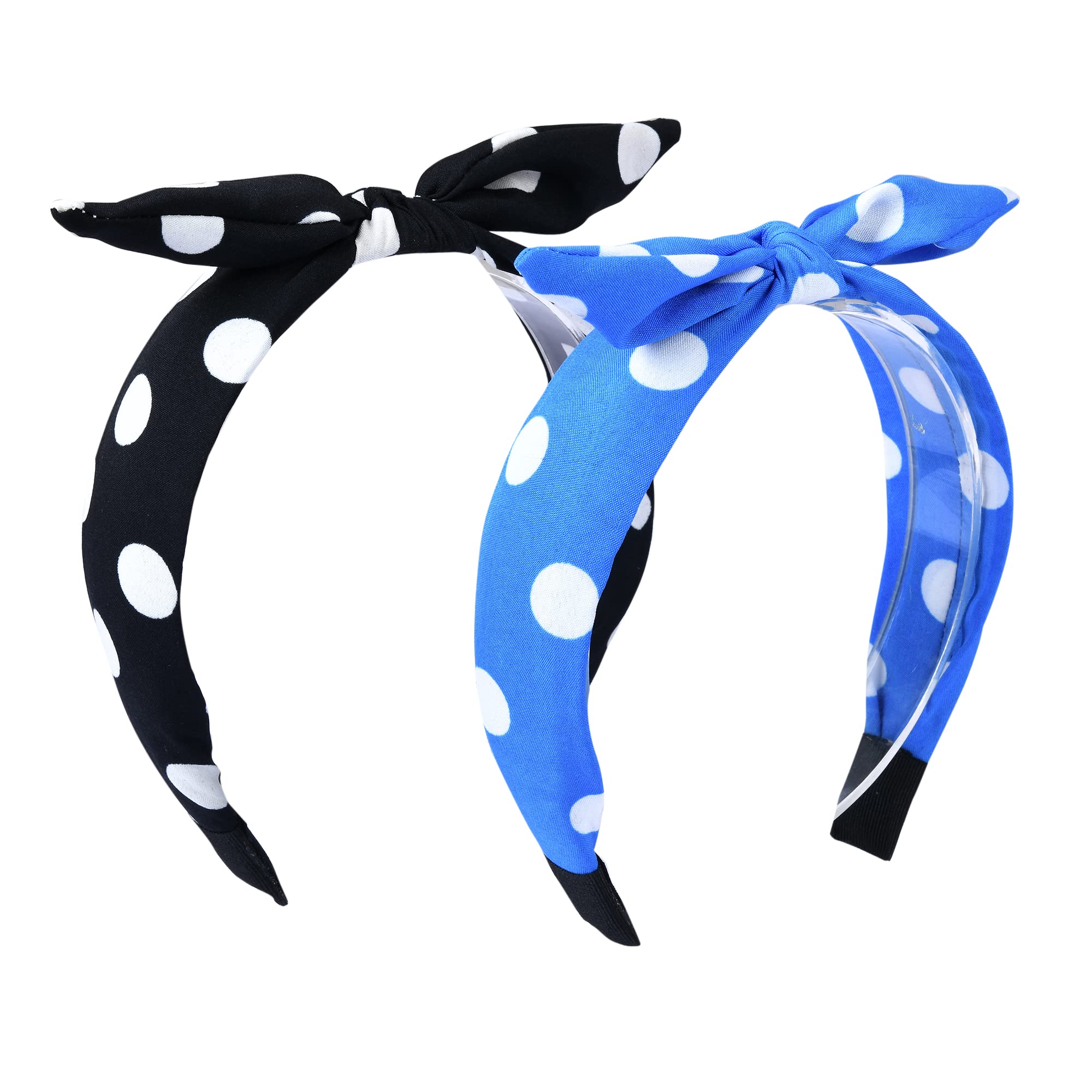 Nnr Polka Dots Rabbit Ear Hair Band For Girls And Women, Headband For Girls - Pack Of 2 Pcs (B09JG165MV) Amazon Price History, Amazon Price Tracker