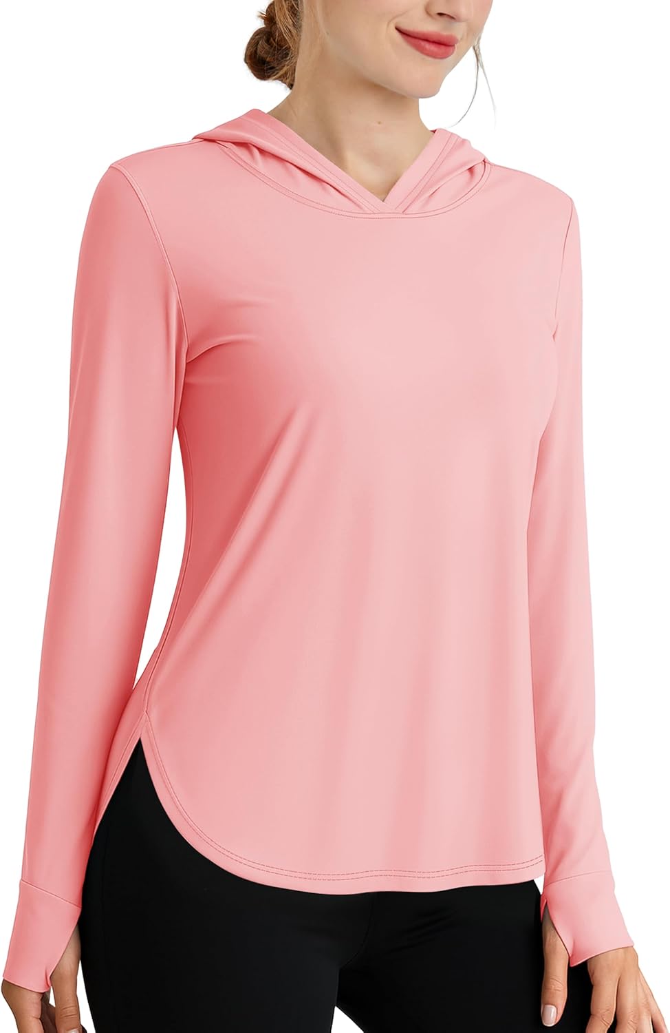 Cavva Womens Sun Protection Hoodies UPF 80+ UV Shirts Long Sleeve Lightweight Hiking Fishing Workout Tops