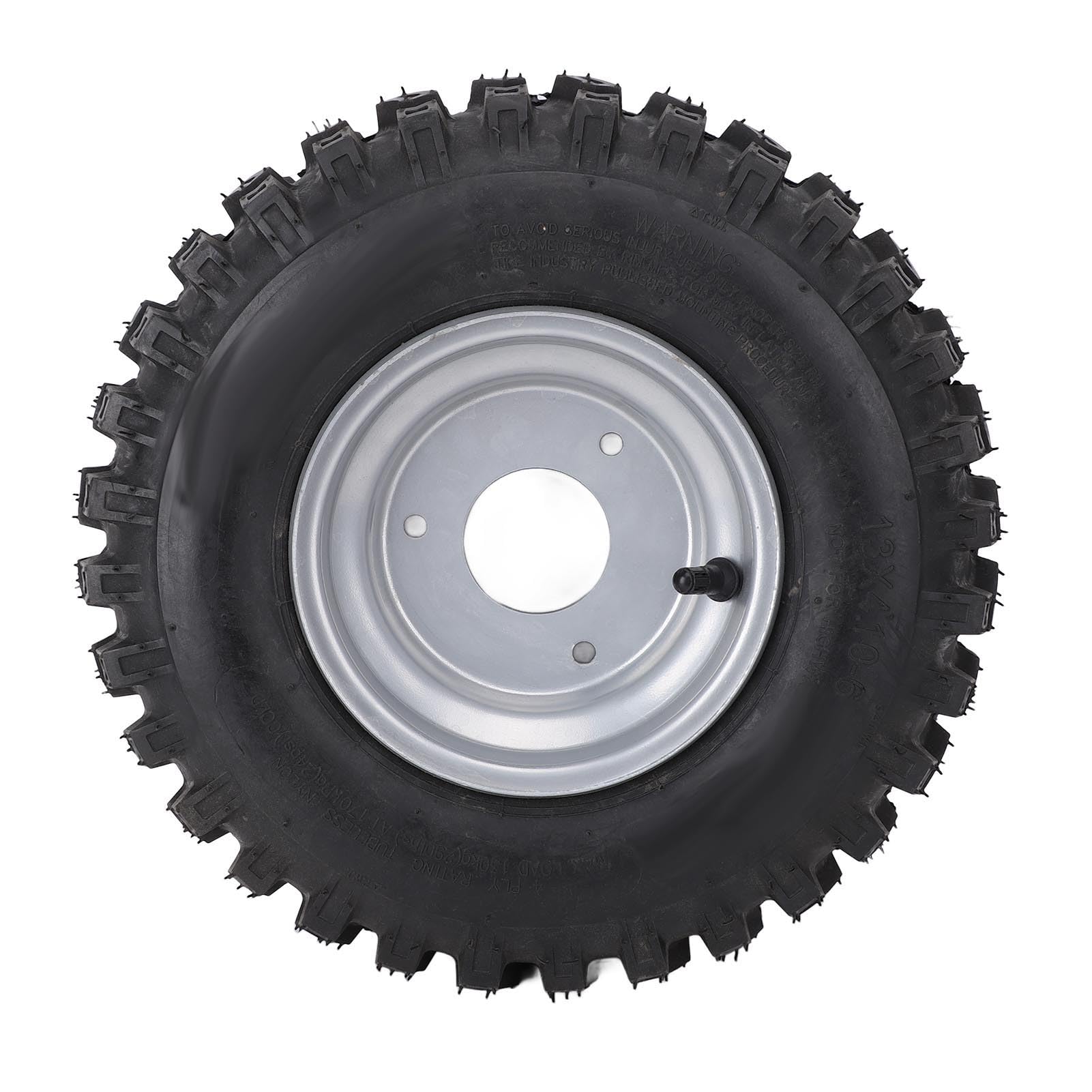 Luocute 6-calowe, 13x4,1-6 ATV Quad Off Road Go Kart Cosch z Aluminium Stopu Bezkresowe Opony Próżniowe i Felgi, Opony Gumowe Przeciw Wybuchom