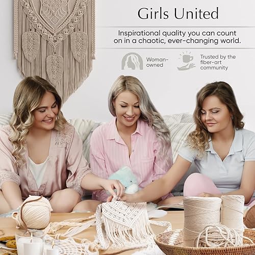 Miniatura 8 de Cuerda de macramé de algodón reciclado de 0.157 in x 240 yardas, cuerda gruesa de una sola hebra hecha de algodón suave, suministros de cuerda de