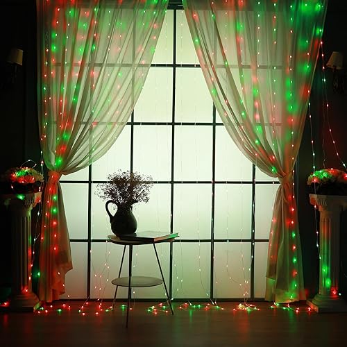 Miniatura 5 de Tira de luces de 132 pies para exteriores, impermeable, 400 luces LED que cambian de color, con control remoto, para Pascua, patio, jardín, patio