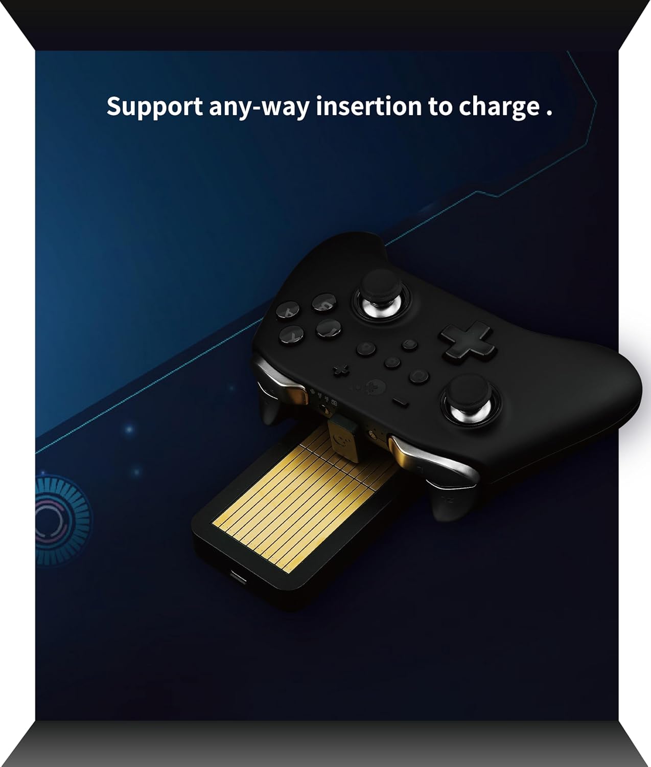 GuliKit Controller Charger Station for PS 5, Fast Dual Charging Dock Stand with Adapter/Cable/LED Indicator, Docking Station Replacement for PS 5 Accessories Kits & GuliKit KK2/KK3 Controller - Image 3