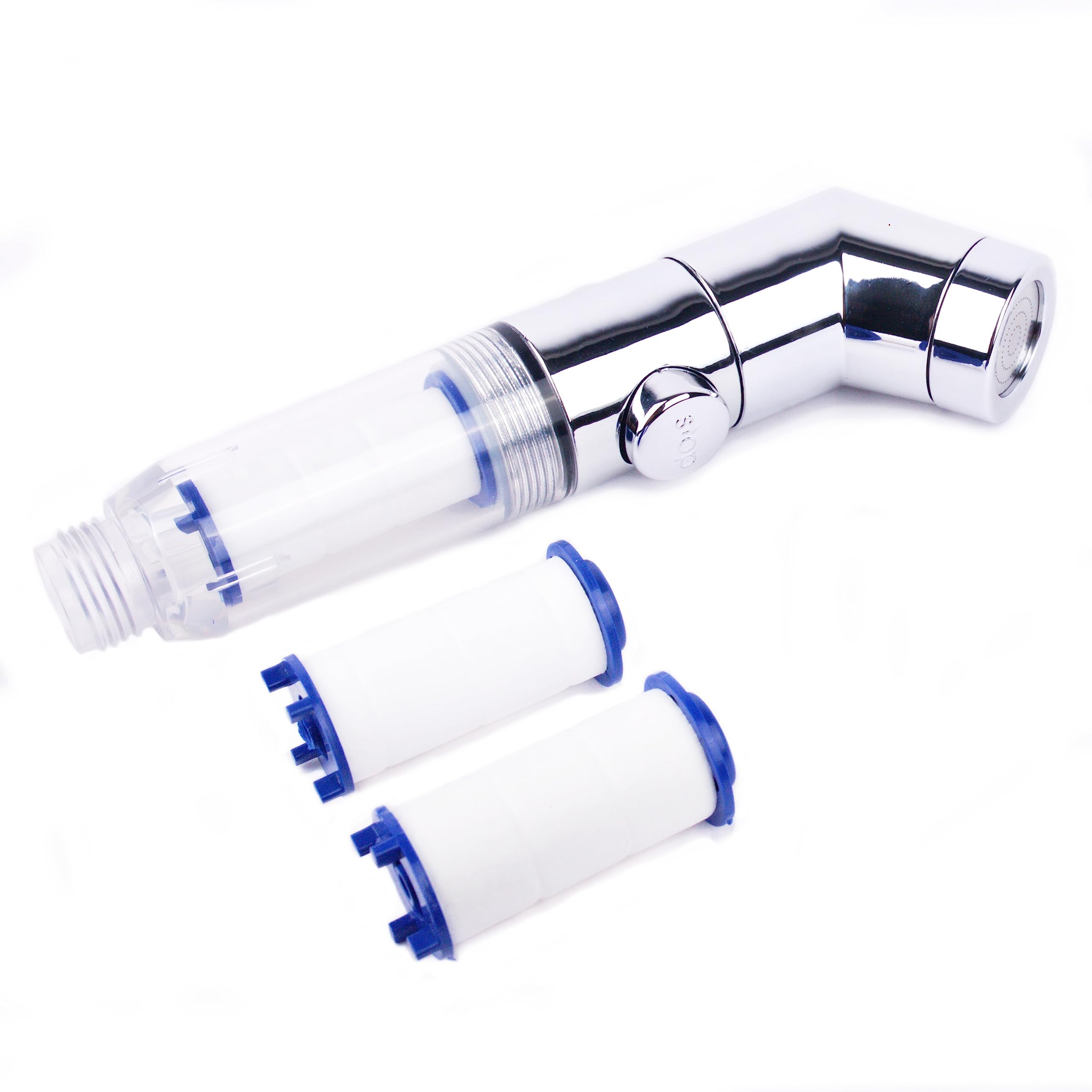 Leska Mindful Living - Shattaf Bidet Sprayer with Filter Handheld Antibacterial for Toilet Bathroom Intimate Hygiene Removes Harmful Bacteria Promotes Wellness (Sprayer with 2 Extra Filters)