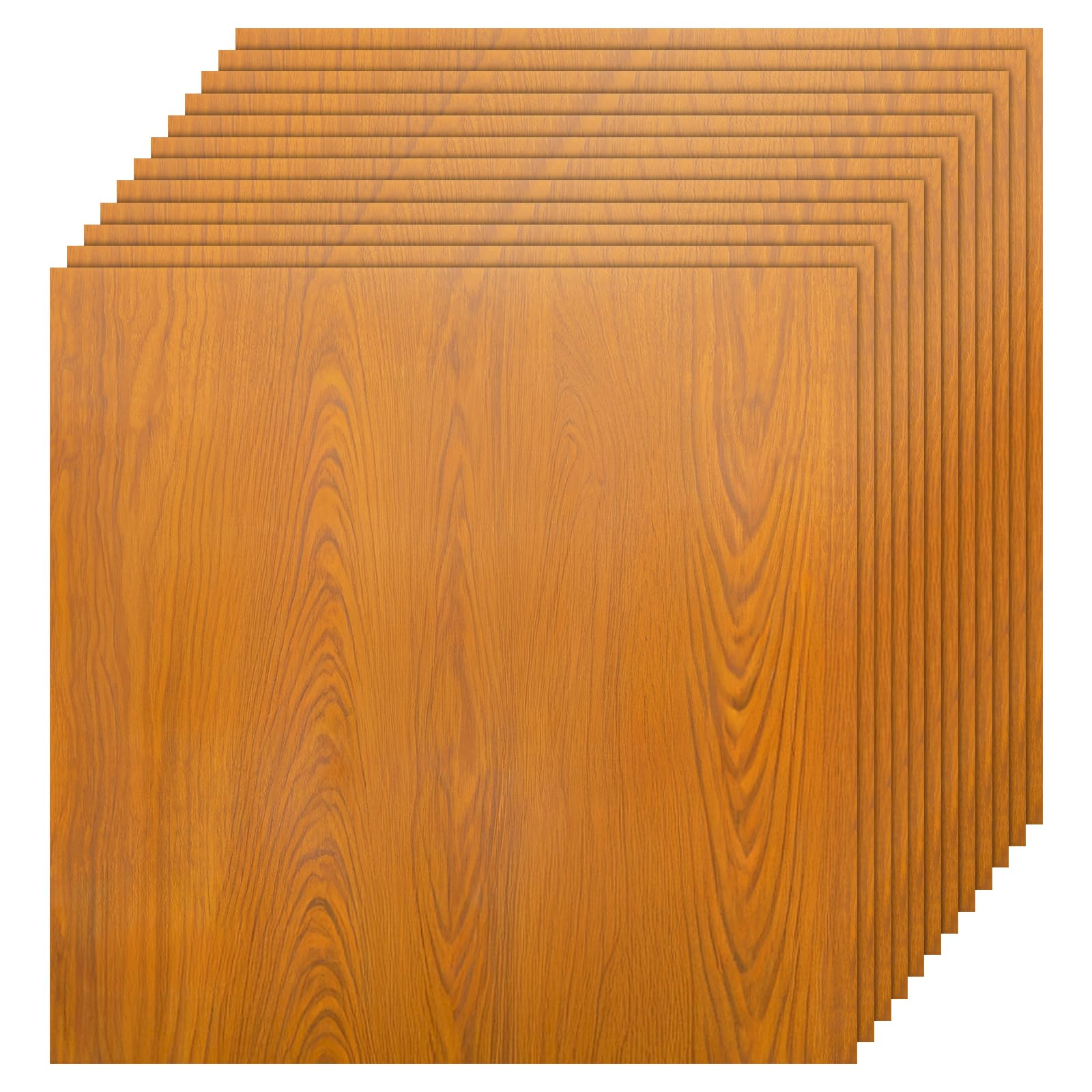 GREENSAPPIRE 40PCS Self-Adhesive Floor Tiles, 30x30cm Peel and Stick Marble Effect Vinyl Flooring – Waterproof Stick-On Tiles for Bathroom, Kitchen, Living Room, and Bedroom (40PCS, Brown) — image 1
