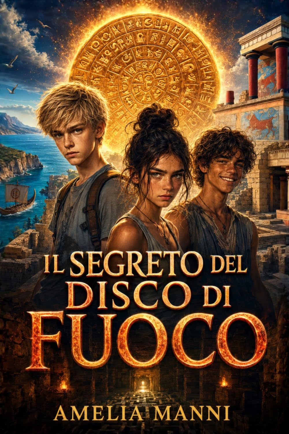 Il Segreto del Disco di Fuoco: Libro d'avventura e mistero tra i segreti del Disco di Festo che insegna il valore del coraggio, dell'amicizia e della conoscenza | Lettura consigliata dagli 11 anni