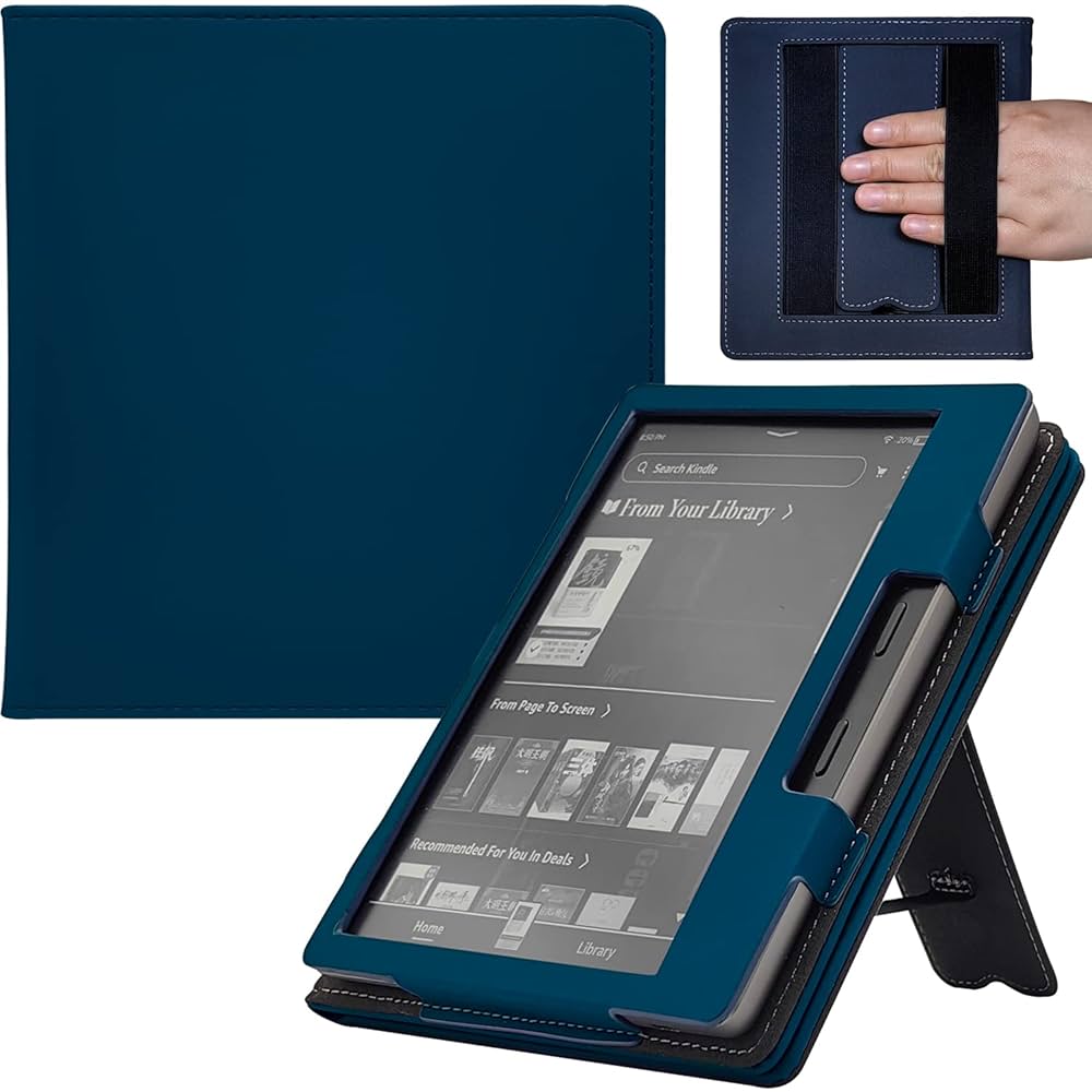 Kindle Oasis カバー付き（2017/第9世代） Amazon.com: UMUBUHOMS Kindle Oasis Case with Double Hand
