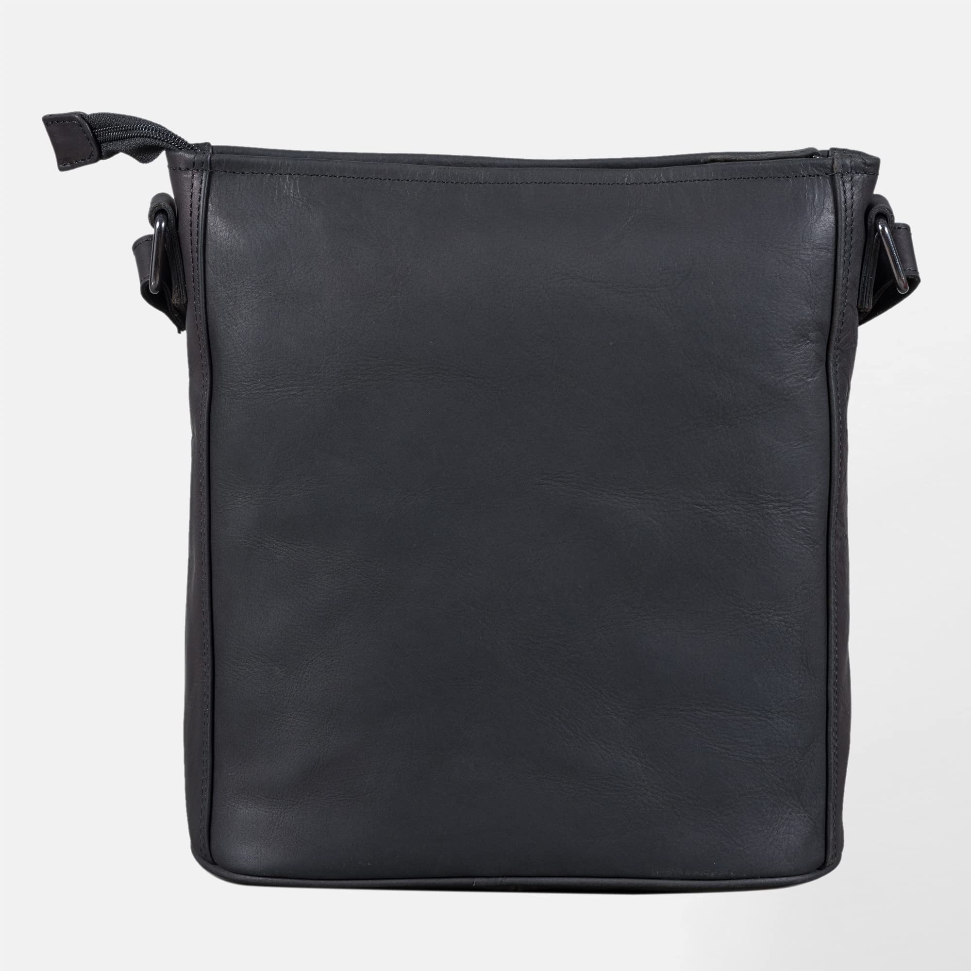 LEABAGS Bolso de Cuero para Mujer | Bandolera de Cuero Genuino | Trabajo, Universidad, Escuela y Tiempo Libre | Tamaño M & L