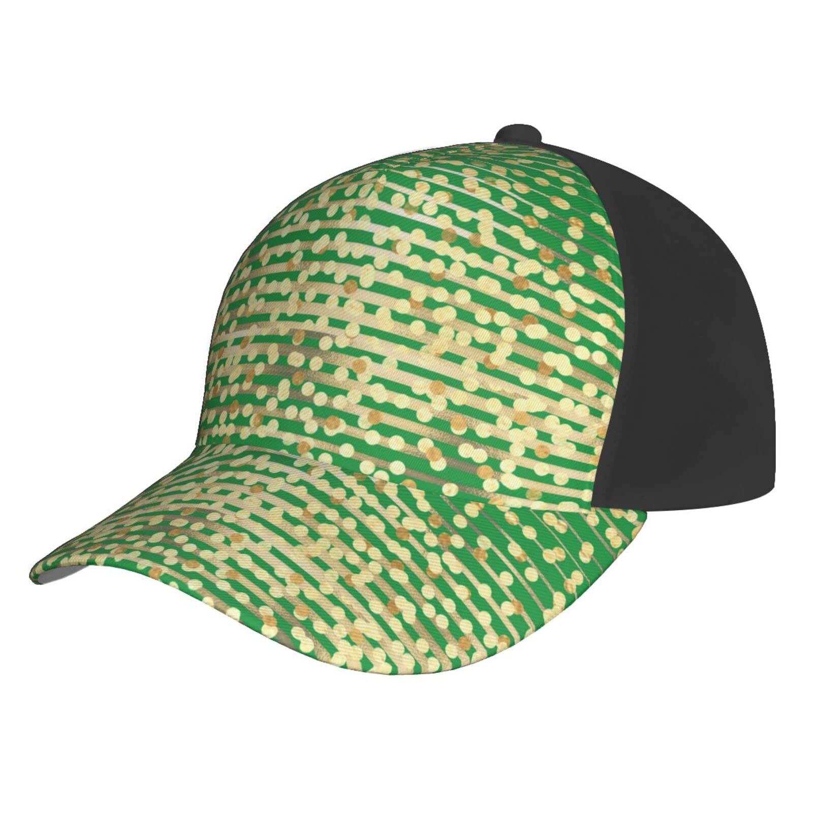 DKJlitter Fashion Baseball Cap, Adjustable Curved Brim Outdoor hat Sun hat for Sports Running Workout