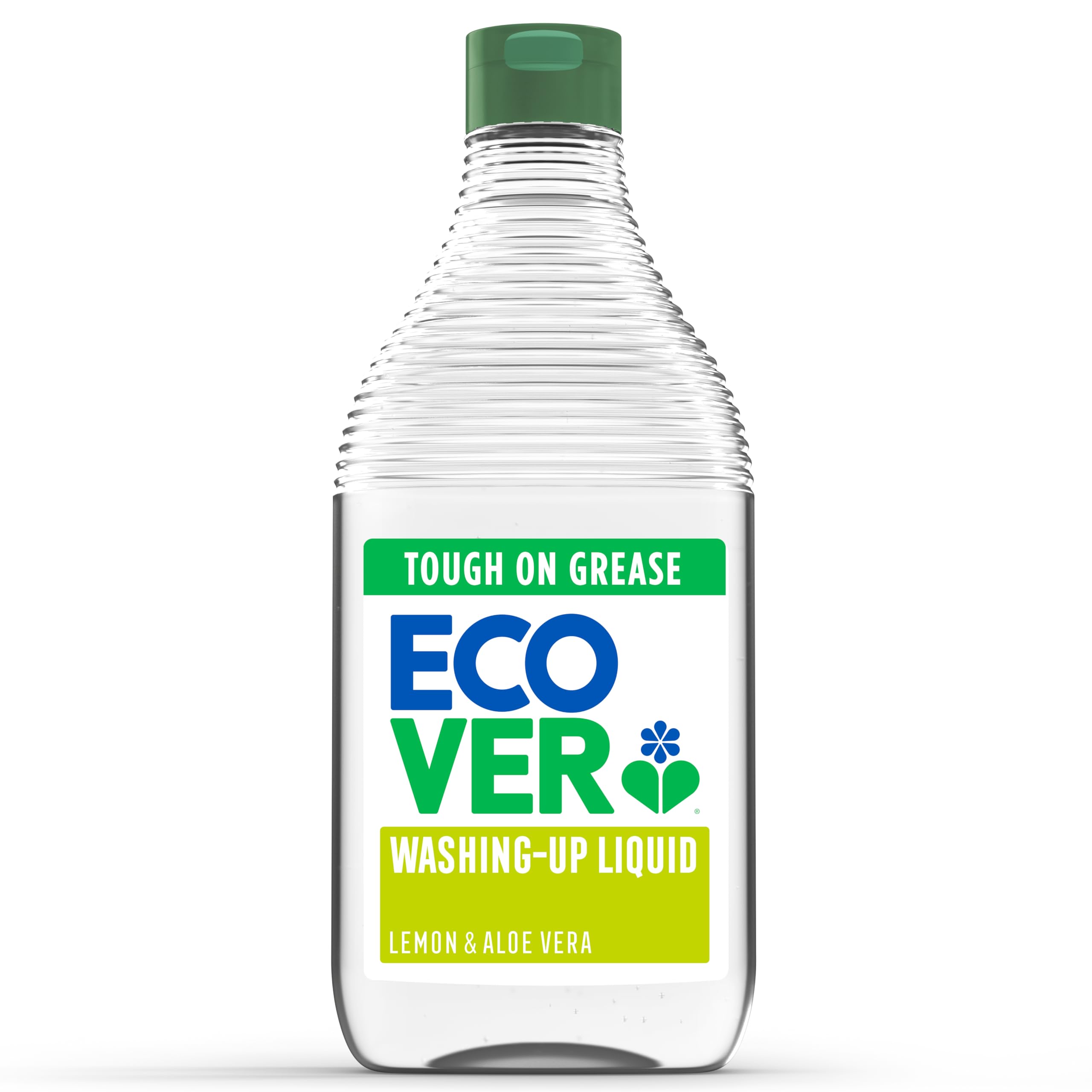 Washing Up Liquid, Washing Up Soap, Tough on Grease and Grime, Fresh Lemon & Aloe Scent, 1 x 450ml,