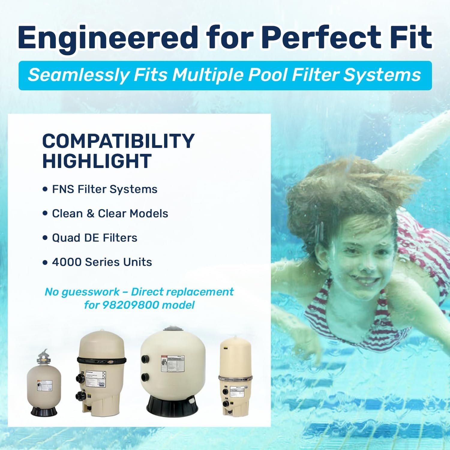RV40600 (98209800) Válvula de alivio de aire de latón | Compatible con sistemas de filtro de piscina - FNS, Clean and Clear, Quad DE, filtros de la serie 4000 I Essential accesorio de