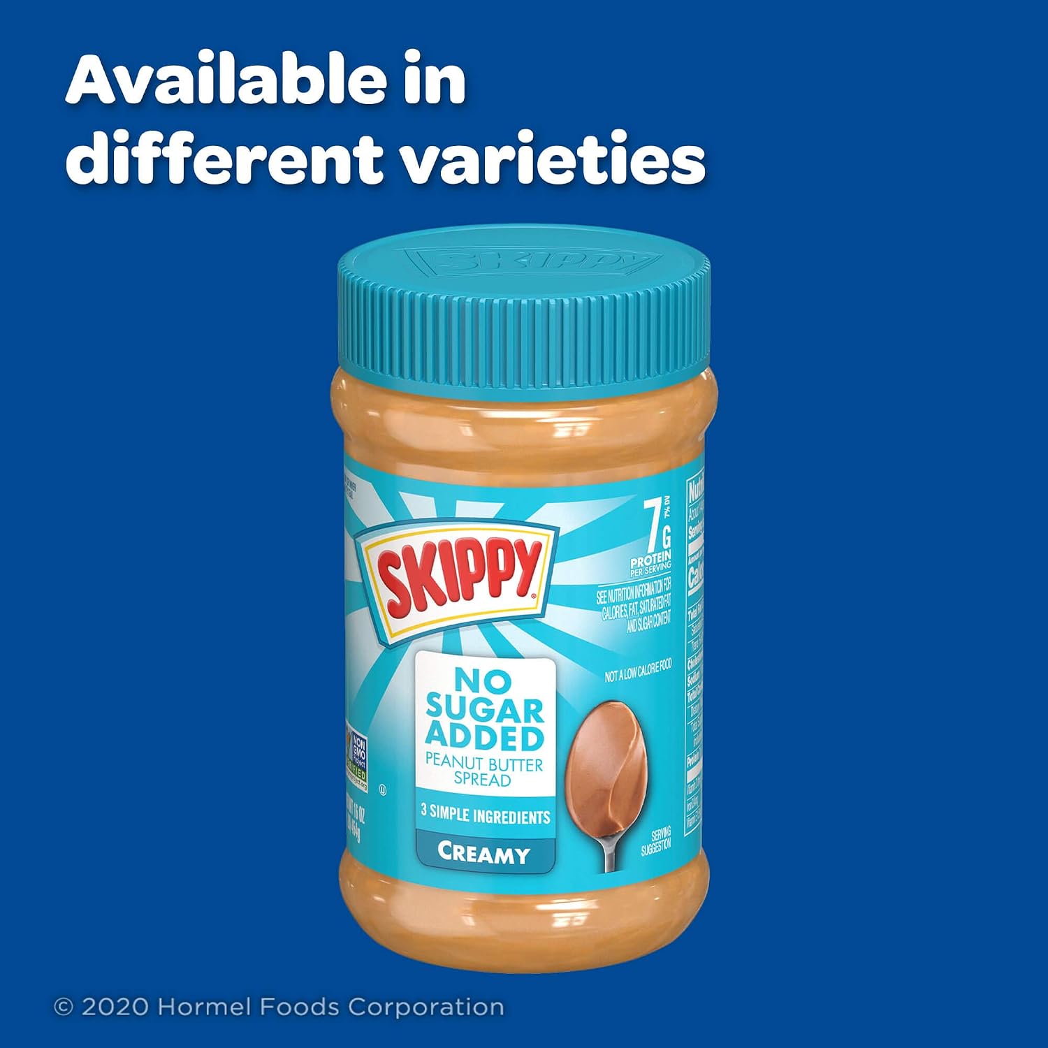 SKIPPY Chunky Peanut Butter Spread No Sugar Added, 16 Ounce