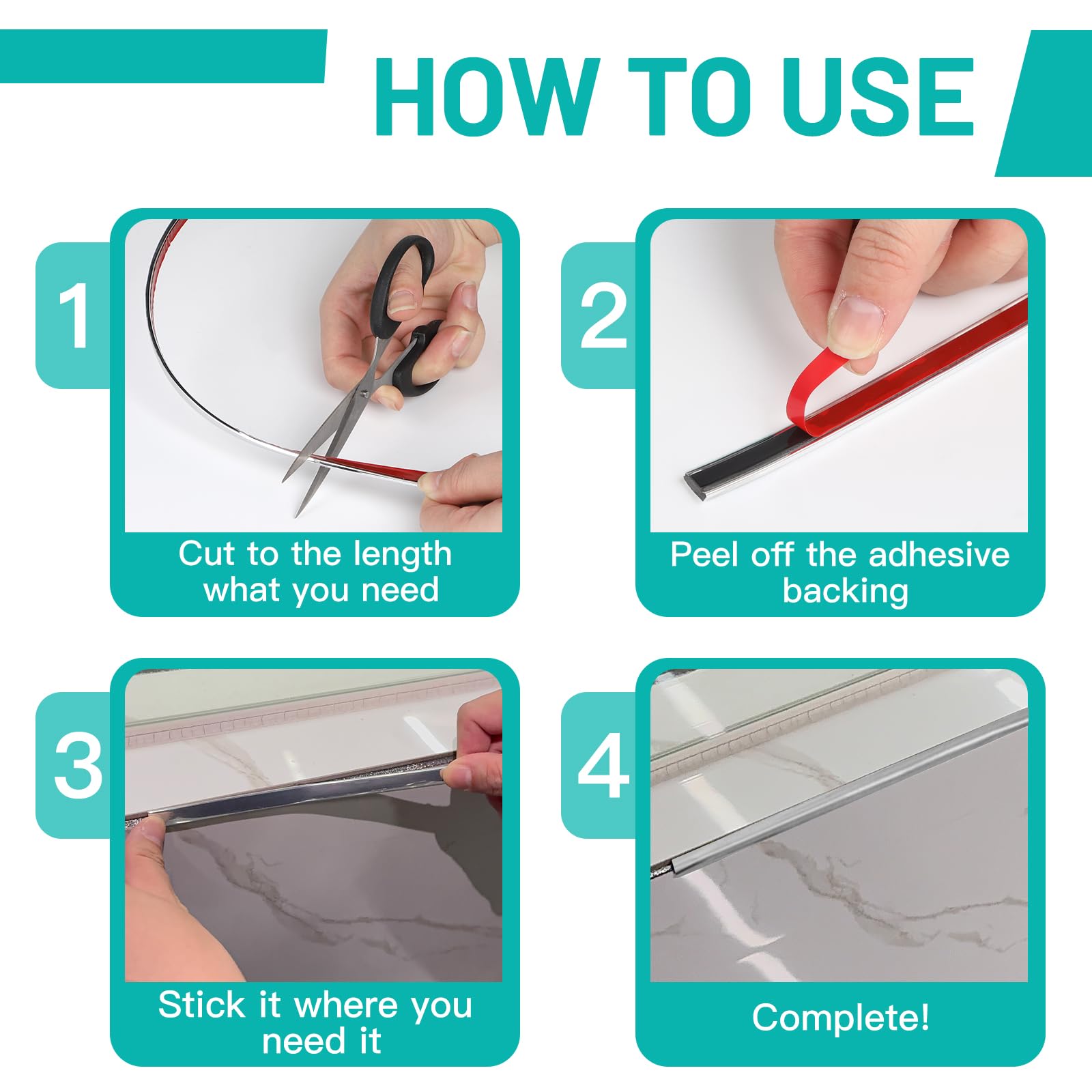 Modanature Autoadesive Argento - 10m Per Pareti E Soffitti 3D - Foto 12