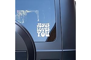 Jesus Loves You Christian Car Decal