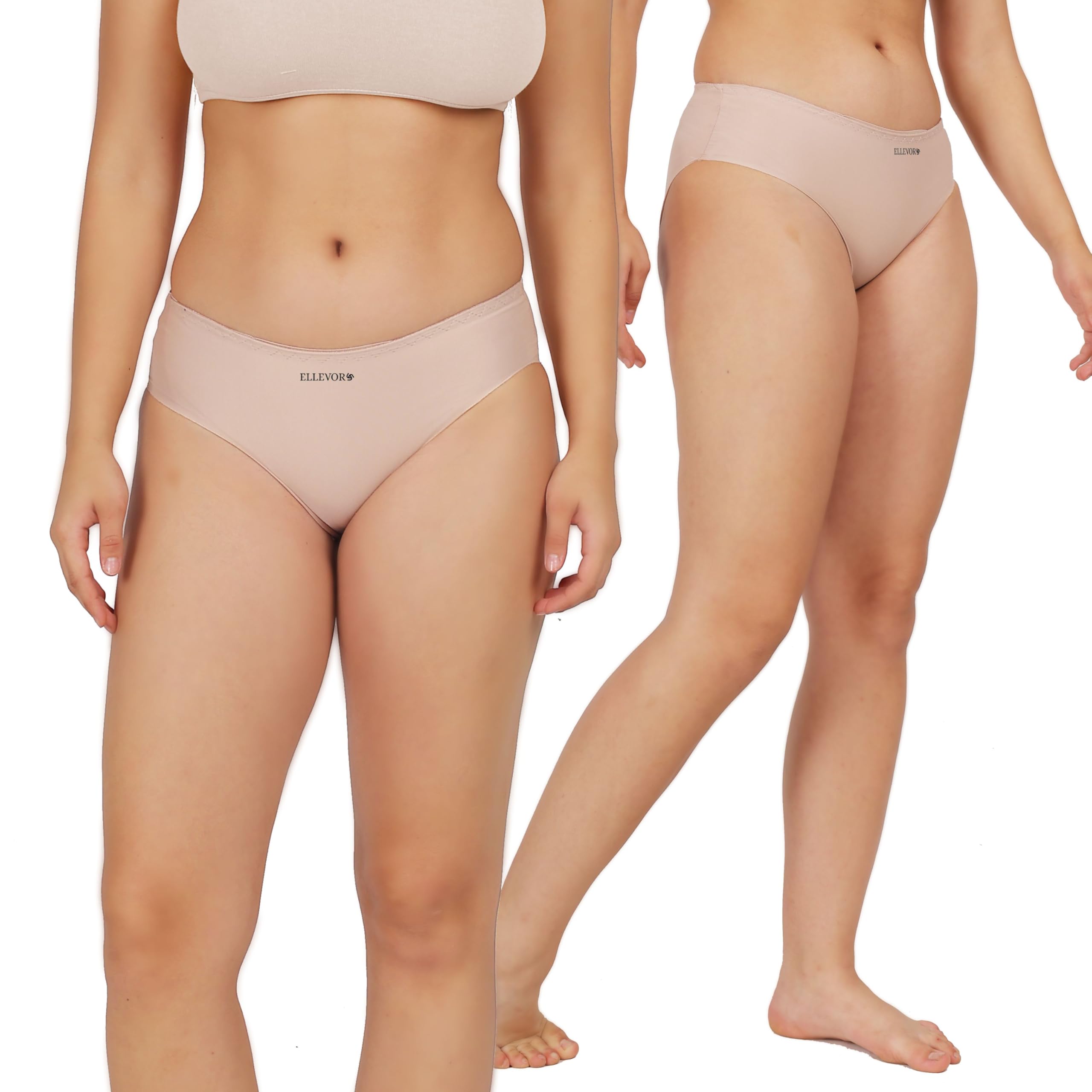 ellevora Seamly-Women's Seamless Hipster Panty- Ultra-Soft Fabric, Eco-Friendly-Style Hipster-Pack of 2-picture-32