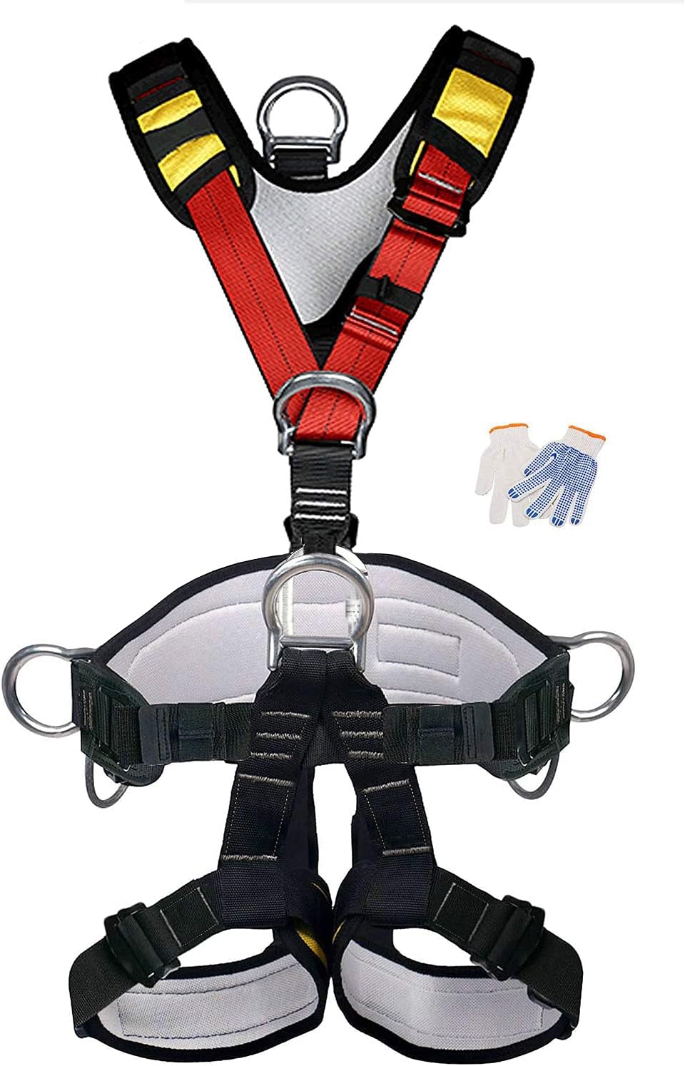 HEEJO Climbing Harness, Safety Harness Safe Seat Belt for Outdoor Tree Climbing Harness, Outward Band Expanding Training Large Size: Home Improvement