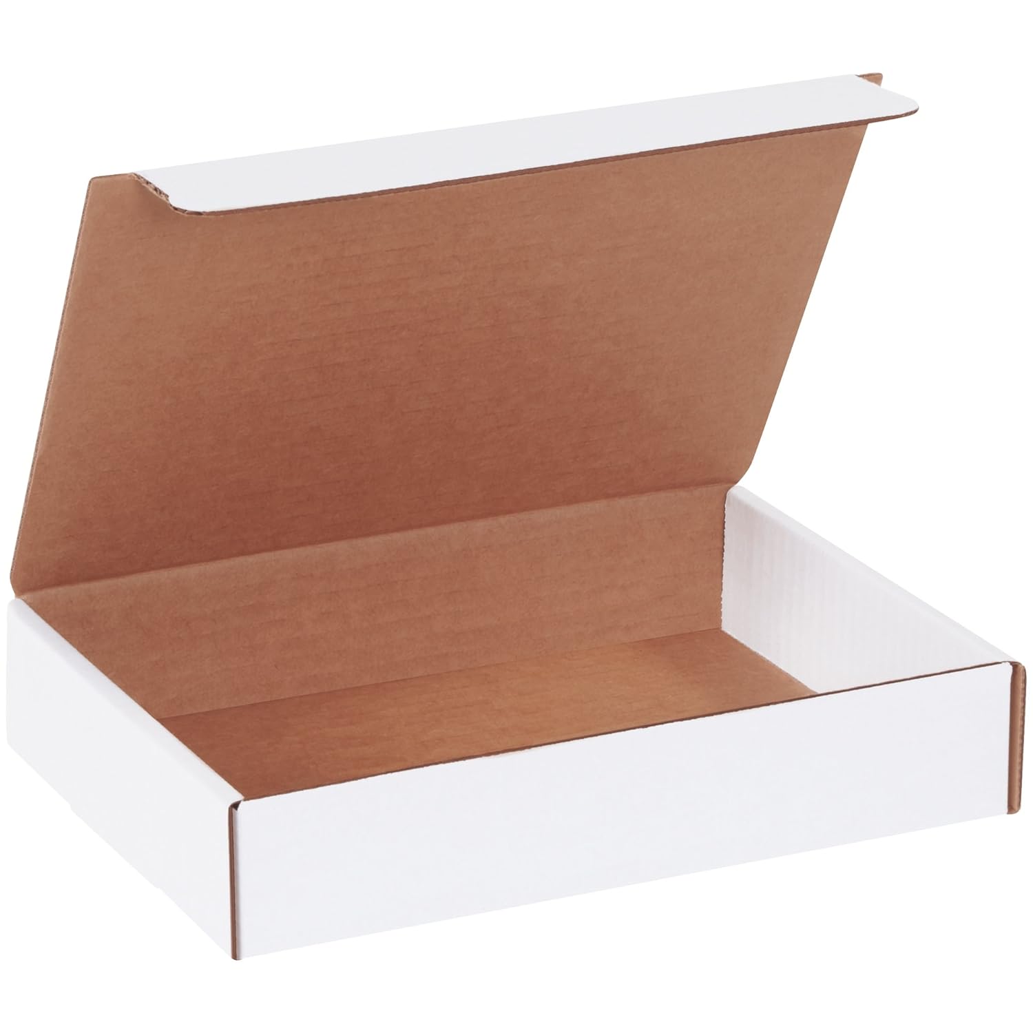 BOX USA BML961 9L x 6 1/2W x 1 3/4H, White (Pack of 50)